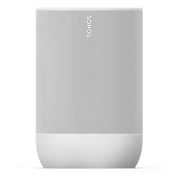 Restored Sonos Move Portable Smart Battery-Powered Speaker with Bluetooth and Wi-Fi White