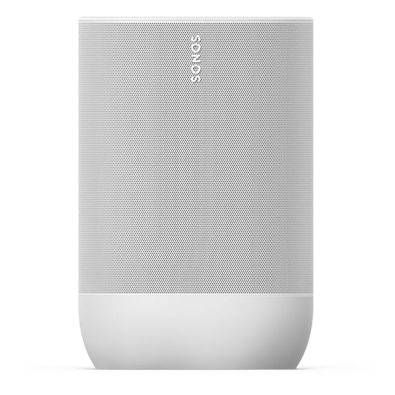 Restored Sonos Move Portable Smart Battery-Powered Speaker with Bluetooth and Wi-Fi (White)