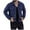Navy Jacket for Men, variant on Mens Cozy Jacket Lightweight Casual Coat Lapel Button Down Slim Fall Cowboy Outwear Black L