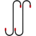 thumbnail image 1 of 2 Pcs Crochets de Support d'Étrier de Frein avec Embouts en Caoutchouc Rouges pour Outils Automobiles (Noir), 1 of 6