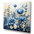 thumbnail image 2 of Designart "White Bloom Blue Bonnets Arrangement II" Blue Bonnets Canvas Prints, 2 of 7