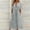 Gray plus size maxi dress a1, variant on Uscallm Women Plus Size V Neck Short Sleeve Eyelet Boho Flowy A-Line Maxi Dress Casual Solid Beach Vacation Long Dresses, Gray XL