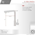 thumbnail image 6 of Stylish Single Handle Ht 12 ⅝” Matte Black Kitchen Faucet with Soap Dispenser K130NS01N, 6 of 10