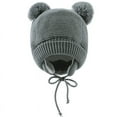 thumbnail image 5 of Baby Crochet Hat and Glove Set Infant Cute Bear Ear Beanie Toddler Boys Girls Earflap Hats for Fall Winter Warm Cap and Glove, 5 of 7