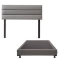 thumbnail image 1 of Box Base Cama Queen Size + Cabecera Londres Gris, 1 of 7