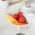 thumbnail image 3 of Dream Lifestyle Sink Basket,Triangular Sink Shelf with Drain Holes, Kitchen Storage Basket for Fruit Washing Waste,Kitchen Bathroom Organizer, 3 of 7