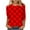Red, variant on Trendy 3/4 Length Sleeve Tops for Women Graphic Plaid Print Crewneck Base Tee Fall Spring Summer Tshirts (XL, Blue)
