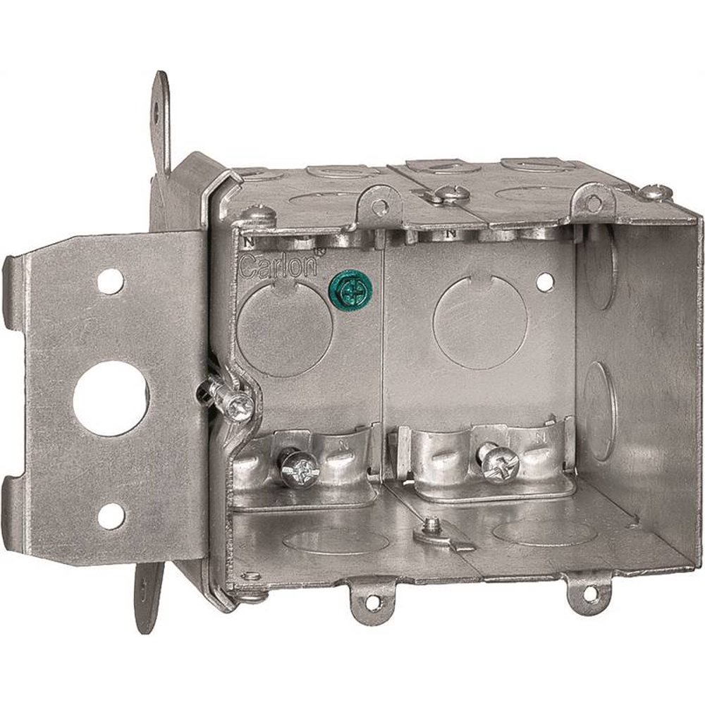 Carlon AdjustABox MB238ADJ Adjustable Switch Box, 2 Gang, 38 cuin x