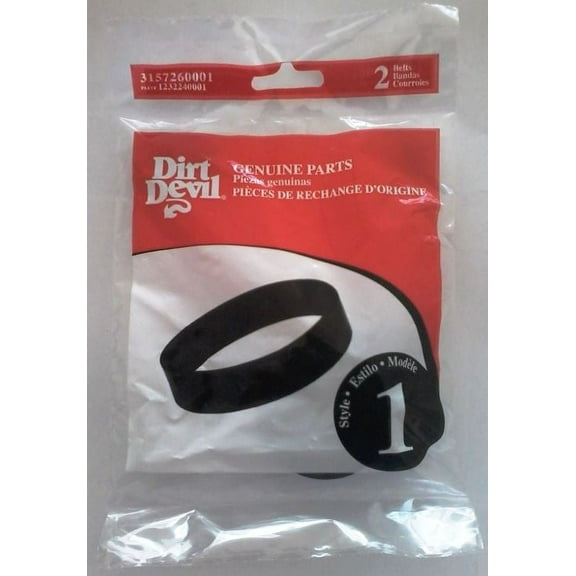 Dirt Devil Hand Vac Model 501, 503 Style 1 Belt {2 Belt} Genuine Part-1232240001