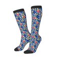 thumbnail image 2 of Fotbe Cute Popcorn print Women's Men's Novelty Crew Socks Cotton Socks Knee High Socks for Walking,Running,Nurses,Pregnancy, 2 of 9