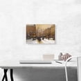 thumbnail image 2 of ARTCANVAS Boulevard In The Snow In Paris Canvas Art Print by Eugene Galien-Laloue - Size: 18" x 12" (1.50" Deep), 2 of 9