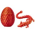 thumbnail image 1 of 8 7 Pulgadas Dragón Articulado Juguete Cristal Fidget Figuras Coleccionables Impreso en 3D para La Del Escritorio Coche Oficina Casa, 1 of 9