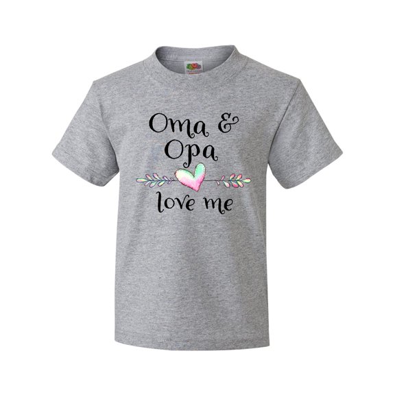 Inktastic Oma and Opa Love Me- Heart Grandchild Youth T-Shirt