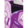 thumbnail image 3 of KPOP Demon Hunters Huntrix Pop Stars Kids Throw Blanket, Black & Purple, Twin/Full Size 46"x 60", 3 of 10