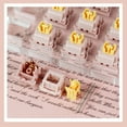 thumbnail image 2 of stanreset Mechanical Keyboard Linear Tactile Shaft Body Hot Swappable Silent Switch ﻿ Keyboard Switch Linear Cream color, 2 of 6