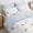 Blue Bows Red Cherry, variant on NAYOROOM White Khaki Puppy Brown Grid Duvet Cover Queen Set, 3 Piece Reversible Super Soft Breathable Kids Comforter Cover
