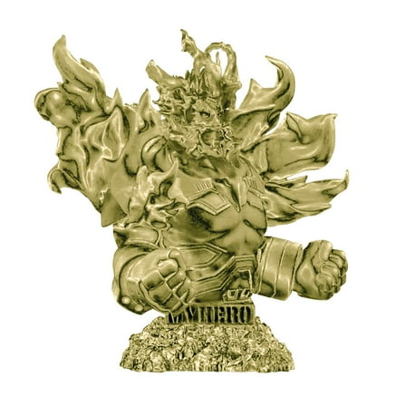 My Hero Academia Bust Up Heroes Vol. 3 Endeavor (Enji Todoroki) Mini PVC Bust (Gold) (No Packaging)