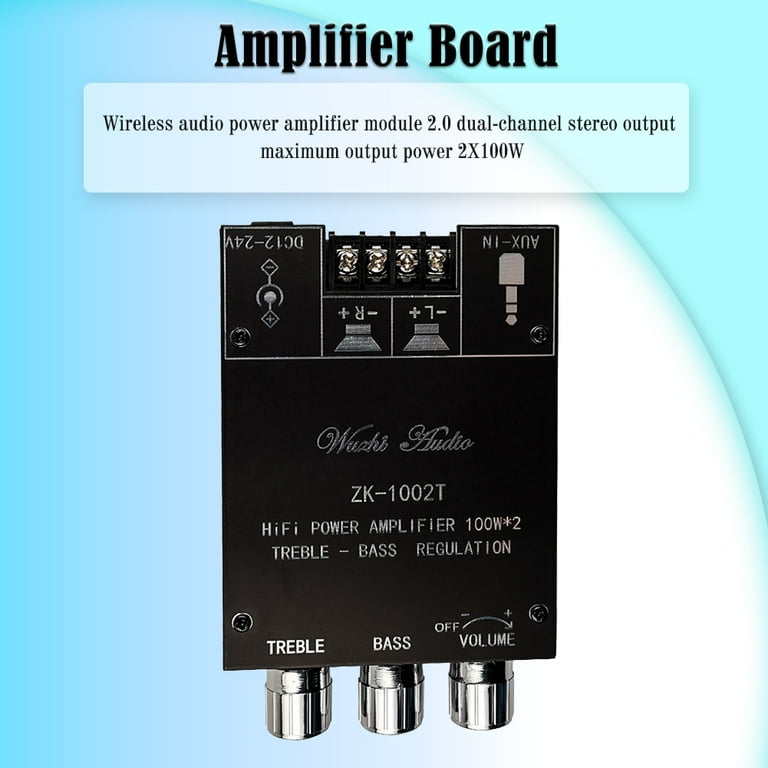 Xewsqmlo ZK-1002T Bluetooth Compatible Amplifier HIFI 2.0 Xewsqmlo ZK-1002T Bluetooth Compatible Amplifier HIFI 2.0