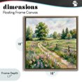 thumbnail image 4 of Stupell Industries French Country Flowered Road to Countryside Brown Floating Frame Canvas Art, 18 x 18, by Imagine It Images, 4 of 8