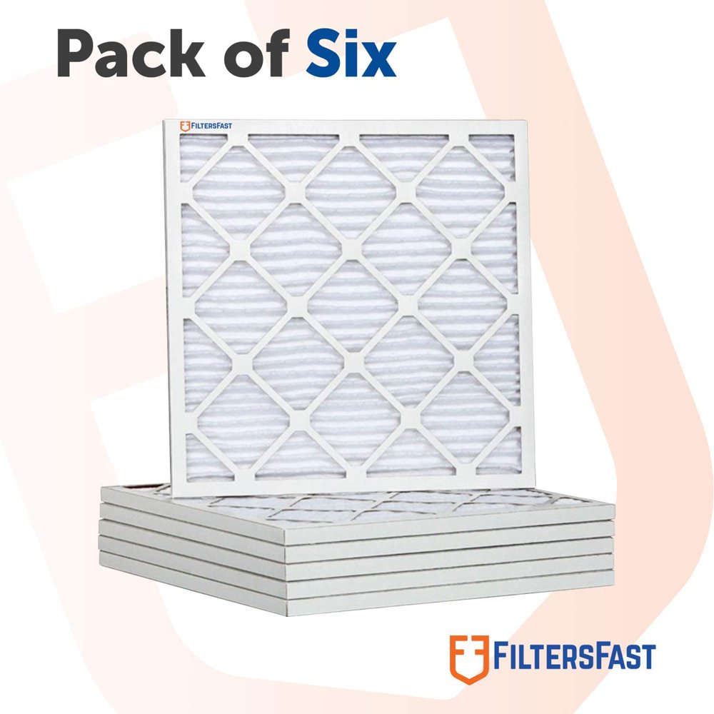 Filters Fast 14x25x1 Pleated Air Filter (6 Pack), Merv 8 1" AC