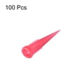 thumbnail image 2 of Aguja de llenado de dispensación cónica sin deslizamiento de bloqueo industrial de Uxcell 25ga x 1.26" Rosa 100 Pcs, 2 of 3