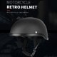 thumbnail image 5 of Motocicleta de estilo retro Medio casco ABS + Gorra de plástico de algodón - Negro tonto p Carevas  Protección de la motocicleta, 5 of 6
