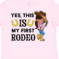 thumbnail image 4 of Inktastic Yes, this IS my First Rodeo- cowgirl in hat and boots Girls Toddler T-Shirt, 4 of 5