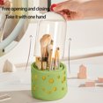 thumbnail image 4 of onlyliua Ofertas Del Prime Day de Hoy 2024 Tubo de Almacenamiento de Brochas de Maquillaje de Dopaminina con Tapa a Prueba de Suciedad, Caja de Almacenamiento de Escritorio Giratoria, Estante para Lá, 4 of 6