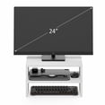 thumbnail image 5 of Furinno CLASSIC 15.7" Wide Stackable Monitor Stand Riser Set of 2 White, 5 of 7