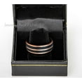 thumbnail image 3 of Jewelry Avalanche Black & Rose Gold Tungsten Wedding Band, 2-tone Mens Engagement Band, Comfort Fit, 3 of 4