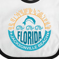 thumbnail image 4 of Inktastic Jacksonville Beach Florida Matching Boys or Girls Baby Bib, 4 of 4