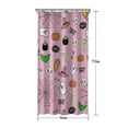 thumbnail image 5 of Pink Halloween Elements Pattern Shower Curtain 36"x72" ,Bathroom Decorative Shower Curtains Set with 12 Hooks,Modern Waterproof Washable Shower Curtain, 5 of 6