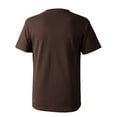 thumbnail image 5 of Ma Croix Men's Crew Neck T-Shirts Solid Short Sleeve Tee (Small, Dark Chocolate), 5 of 5