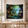thumbnail image 3 of Forest Realm Dominating With Ancient Trees Gnarled Moss, Mystical Fantasy for Space Lovers, Galaxy Room Decor, Mother's Day Gift, Tapestry Wall Hanging for Bedroom and Dorm, 3 of 4