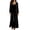 Black, variant on Velour Crewneck Dress For Women Long Sleeve Loungewear Maxi Dresses Fall Casual Loose Soft Daily Dress, S-XXL