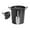 Black, variant on Champagnes Bucket Round Metal Ice Bucket with Shovel and Lid Drink Coolers Beverage Tub Wine Bucket Easy to Carrys