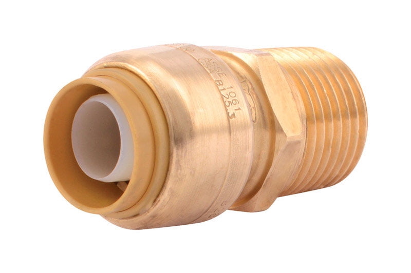 SharkBite Push to Connect 1/2 in. IPS x 1/2 in. Dia. MPT Brass Adapter