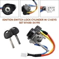 thumbnail image 2 of 81450-34190 Lgnition Lock Cylinder w/Keys For Kia Soul 2014-2019, 2 of 12