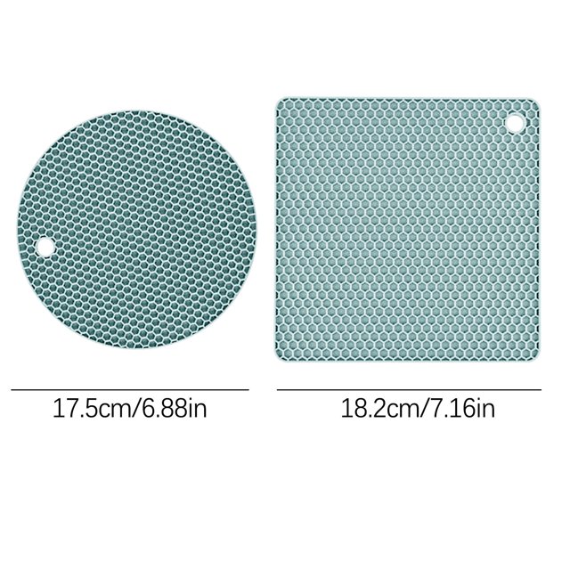Birdeem Mat Set Silicone Heat Insulation Table Mat Kitchen Pot Scalding Mat Kitchen Mat Casserole Mat Oven Heat Insulation Mat
