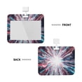 thumbnail image 2 of Naloa Blue Swirl Fireworks Card Badge Holder Work Badge Sleeve for Office, School, Factory, ID Credit Cards, Driver Licenses and Passes, 2 of 7