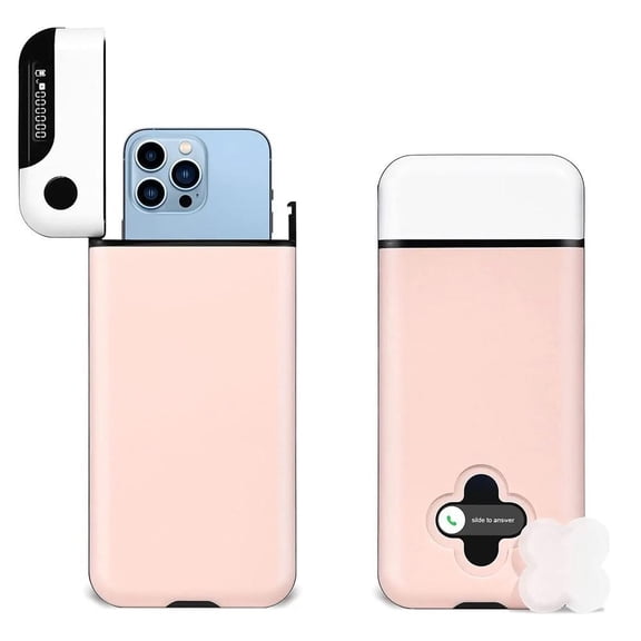 Smart Phone Lock Box with Timer Portable Time Lock Box for iPhone and Android Phone Promote Self Discipline and Focus Prevent Cell Phone Addiction for Work Study or Gaming