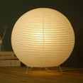 thumbnail image 2 of Nordic Simple Paper Lantern Lamp Japanese Style Living Room Bedroom LED Lighting, 2 of 9