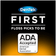 thumbnail image 4 of Dentek Floss Picks Comfort Clean Sensitive Gums Floss Picks, Soft & Silky Ribbon, 90 ct (Pack - 6), 4 of 5