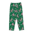 thumbnail image 4 of Xecao Tropical Leopard Women's Straight Lounge Pajama Pants: The Epitome of Relaxed Sleepwear, 4 of 9