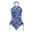 thumbnail image 4 of Xmyrz Swimsuit Women Bathing Suits Two Piece Floral Suitable Fresh Print Relaxation Faddish Baggy Swimwear Young Adult Swimsuits, 4 of 4