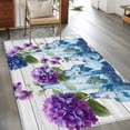 thumbnail image 2 of Spring Daisy Area Rugs 2.7'x5', Washable Small Throw Rugs for Kitchen Bedroom, Botanical Vases Floral Green Leaves Wooden Indoor Outdoor Rug Non-Slip Low Pile Carpet Runner Reversible Floor Mats, 2 of 8
