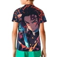 thumbnail image 2 of Demon Slayer Kids' Short Sleeve T-Shirt Print Tee Shirts For Boys & Girls Summer Casual Wear Fashion Top Blouse Small, 2 of 9