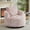 Pink, variant on Plush Comfort Dark Brown Faux Fur 360° Swivel Accent Chair for Modern Living Room and Office Seating