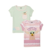Star Wars The Mandalorian Baby & Toddler Girls T-Shirts, 2-Pack, Sizes 12M-5T
