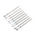 thumbnail image 1 of 9pcs Nail Drill Bits Emery Nail Polishing Grinding Sanding Head Manicure Milling Cutter Bit, 1 of 5